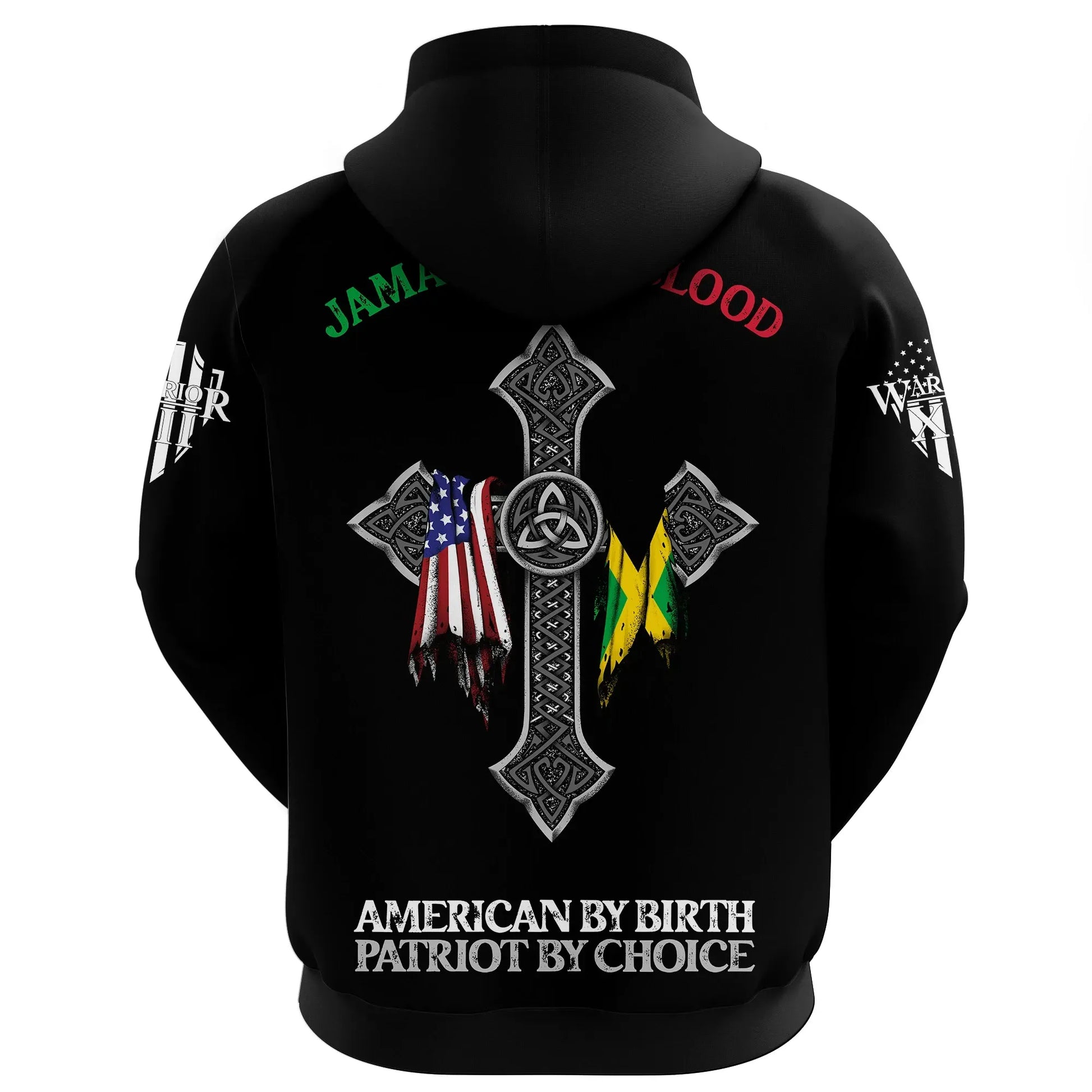 Jamaican By Blood Hoodie Jamaica Pride Unisex Printed Hoodie