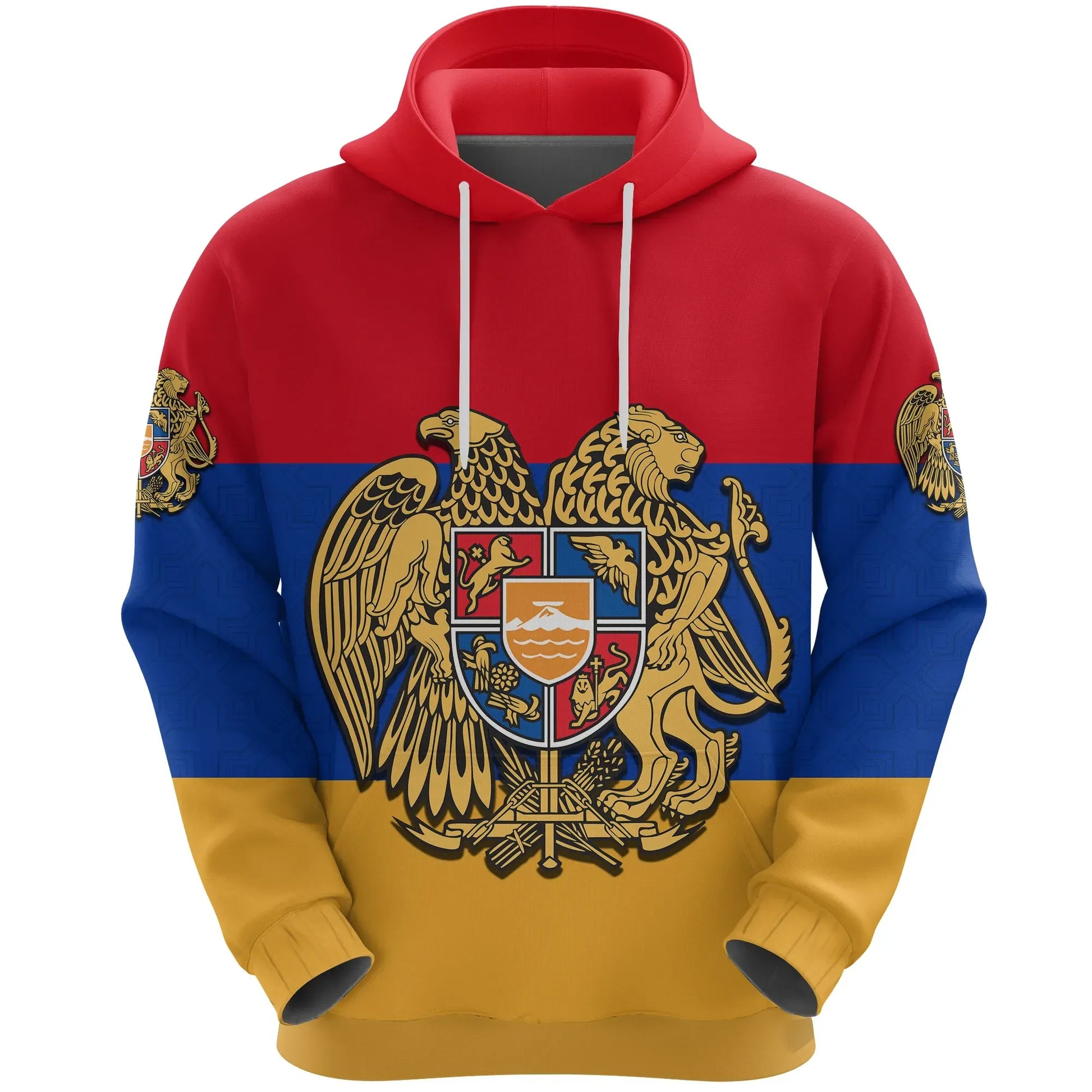 Coat Of Arms Armenia Hoodie Flag Pattern