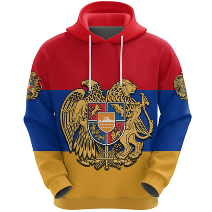 Coat Of Arms Armenia Hoodie Flag Pattern