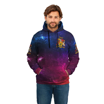 Barbados Hoodie Galaxy Unisex Printed Zip Hoodie