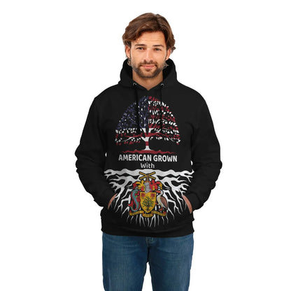 Barbados Hoodie American Root Unisex Printed Zip Hoodie