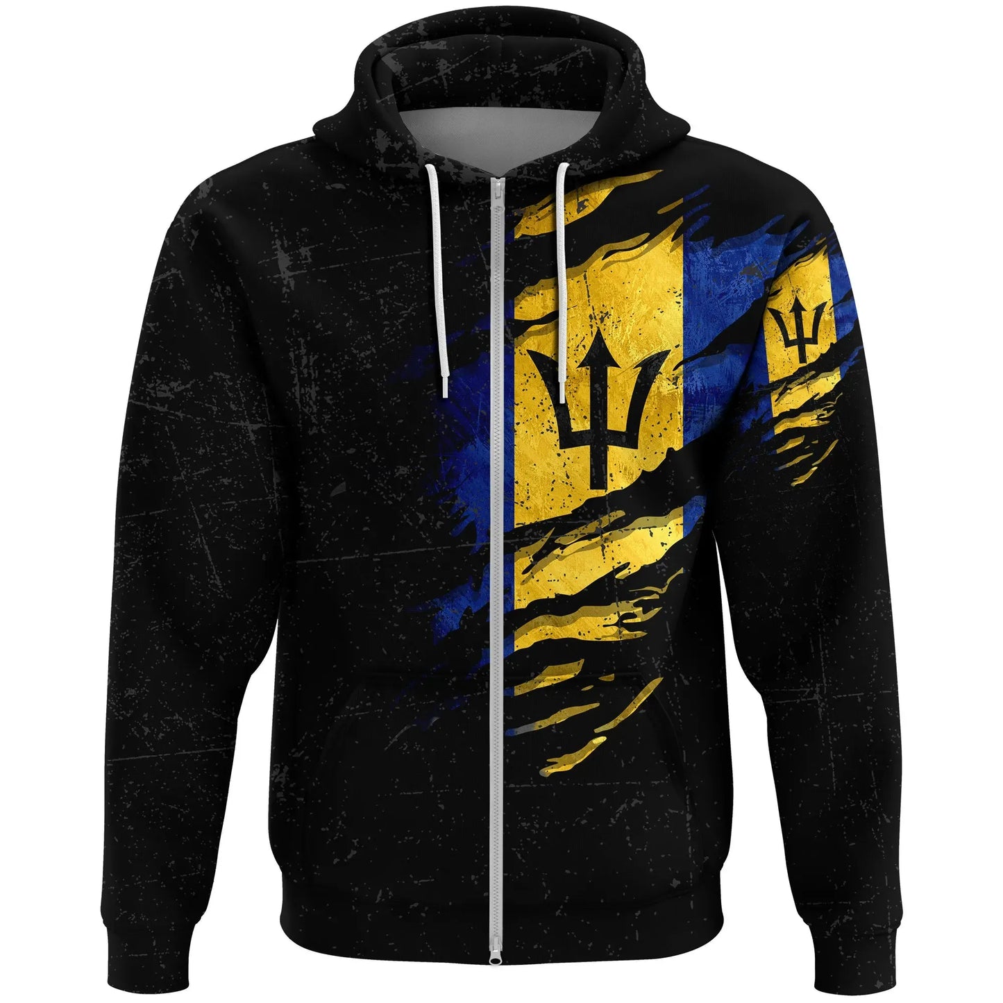 Barbados In Me Zip Hoodie Special Grunge Style