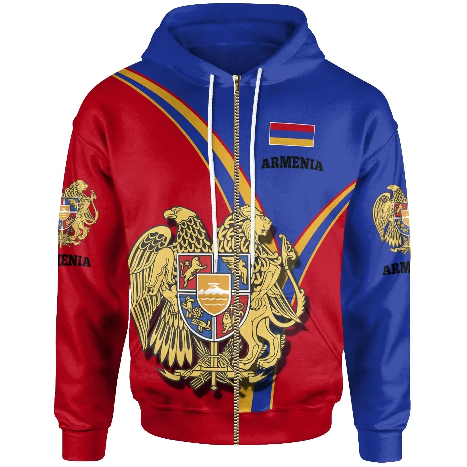 Armenia Zip Up Hoodie Armenian Pride