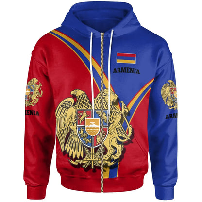 Armenia Zip Up Hoodie Armenian Pride
