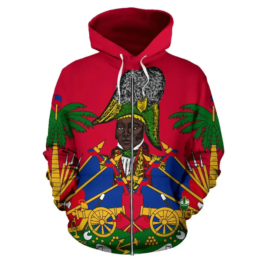 Jean Jacques Dessalines Haiti Zip Up Hoodie