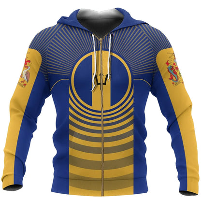 Barbados In Me Zip Up Hoodie Calling Style