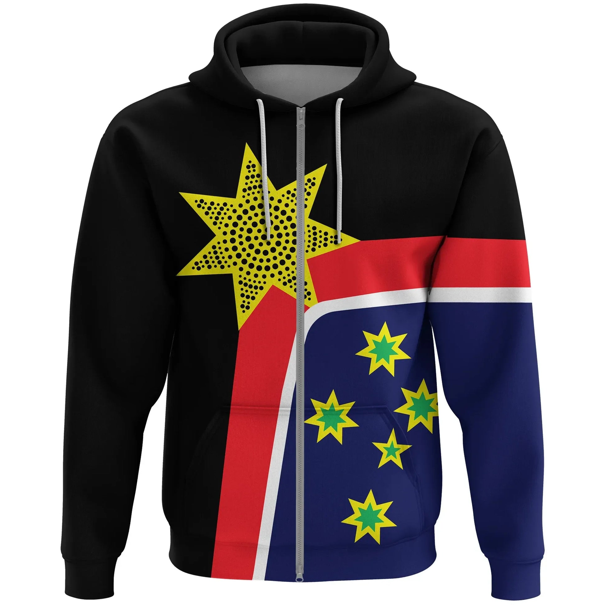 Australia Flag Version 2 Zip Hoodie