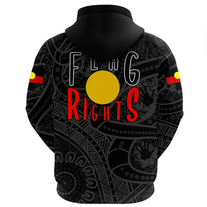 Australian Zip Hoodie Free The Flag