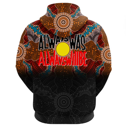 Australia Zip Hoodie Always Was, Always Will Be Naidoc Week 2020