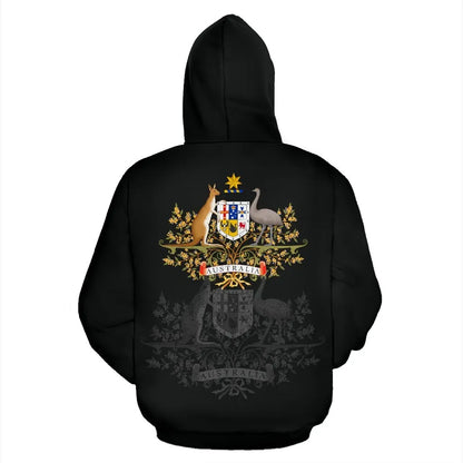 Australia Zipper Hoodie Unisex Printed Zip Hoodie