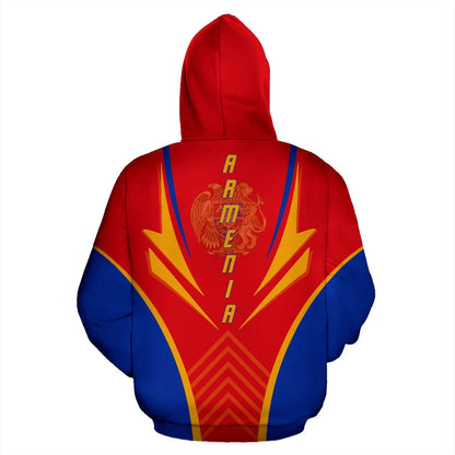 Armenia Hoodie Zip Coat Of Arms