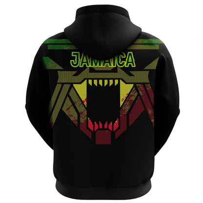 Jamaica Zip Hoodie Strong Lion