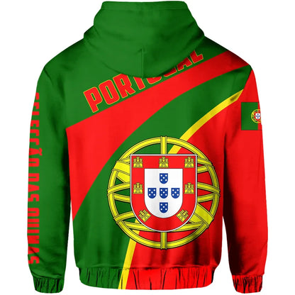Portugal All Over Print Zip Hoodie A Selecao Football Style