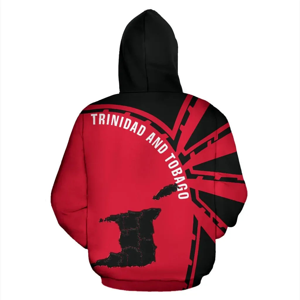 Trinidad and Tobago Zip Up Hoodie Tornado 2 Style