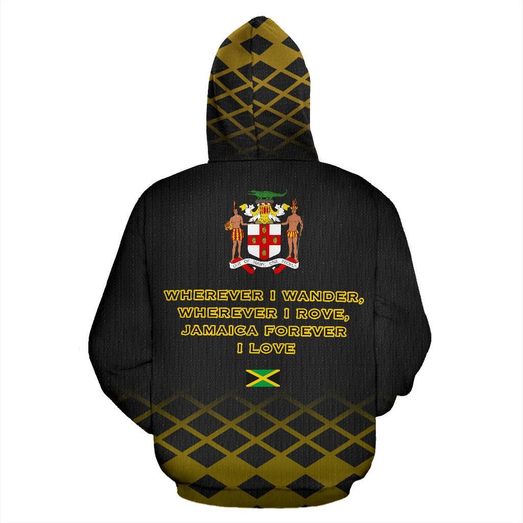 Jamaica In Me Zip Hoodie Black
