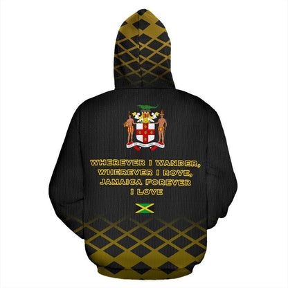 Jamaica In Me Zip Hoodie Black