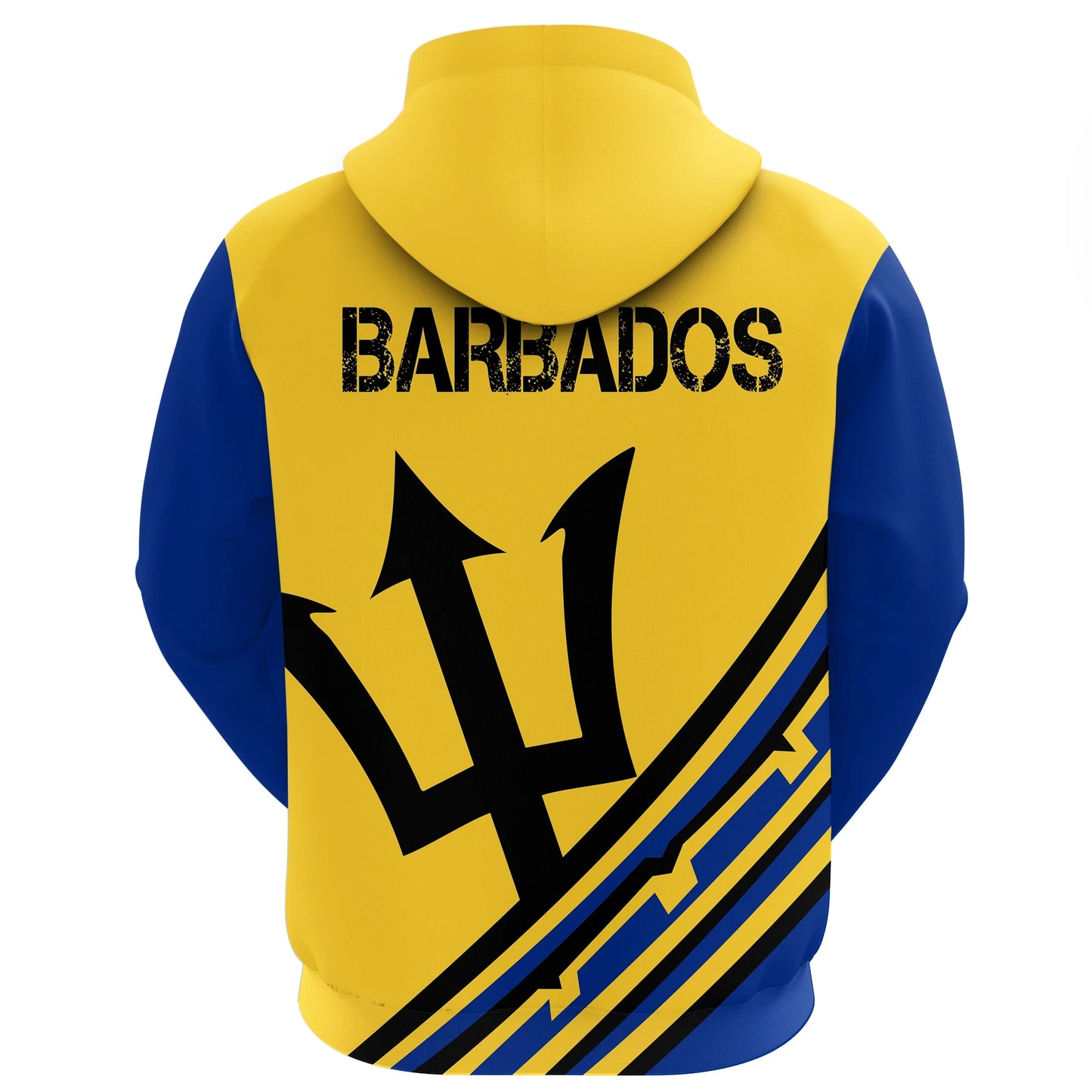 Bardados Vintage Coat Of Arms Zip Hoodie
