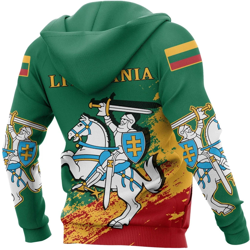 (Lietuva) Lithuania Special Zipper Hoodie