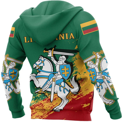 (Lietuva) Lithuania Special Zipper Hoodie
