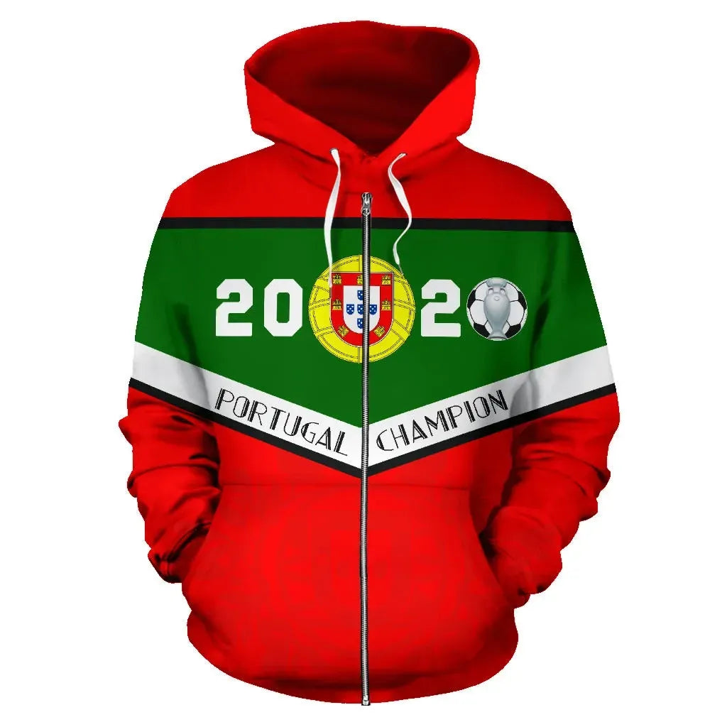Portugal Champion Euro 2020 Zip Hoodie