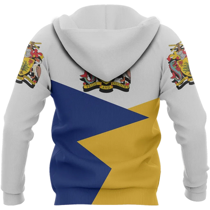 Barbados Zipper Hoodie Dentil Style