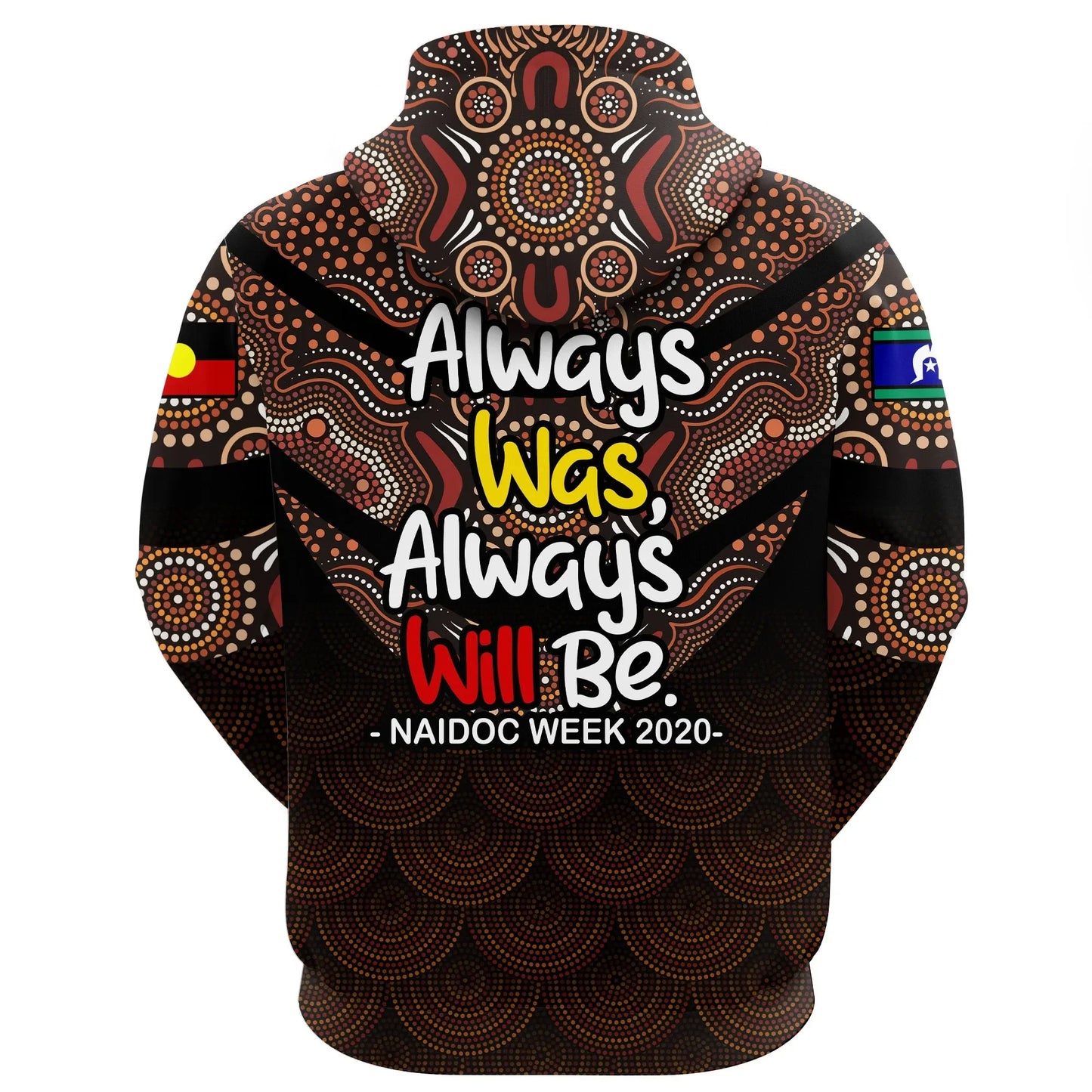 Australia Aboriginal Zip Hoodie Australia Naidoc Week Indigenous