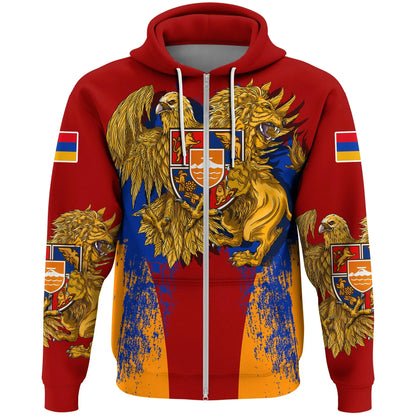 Armenia Special Coat Of Arms Zip Hoodie