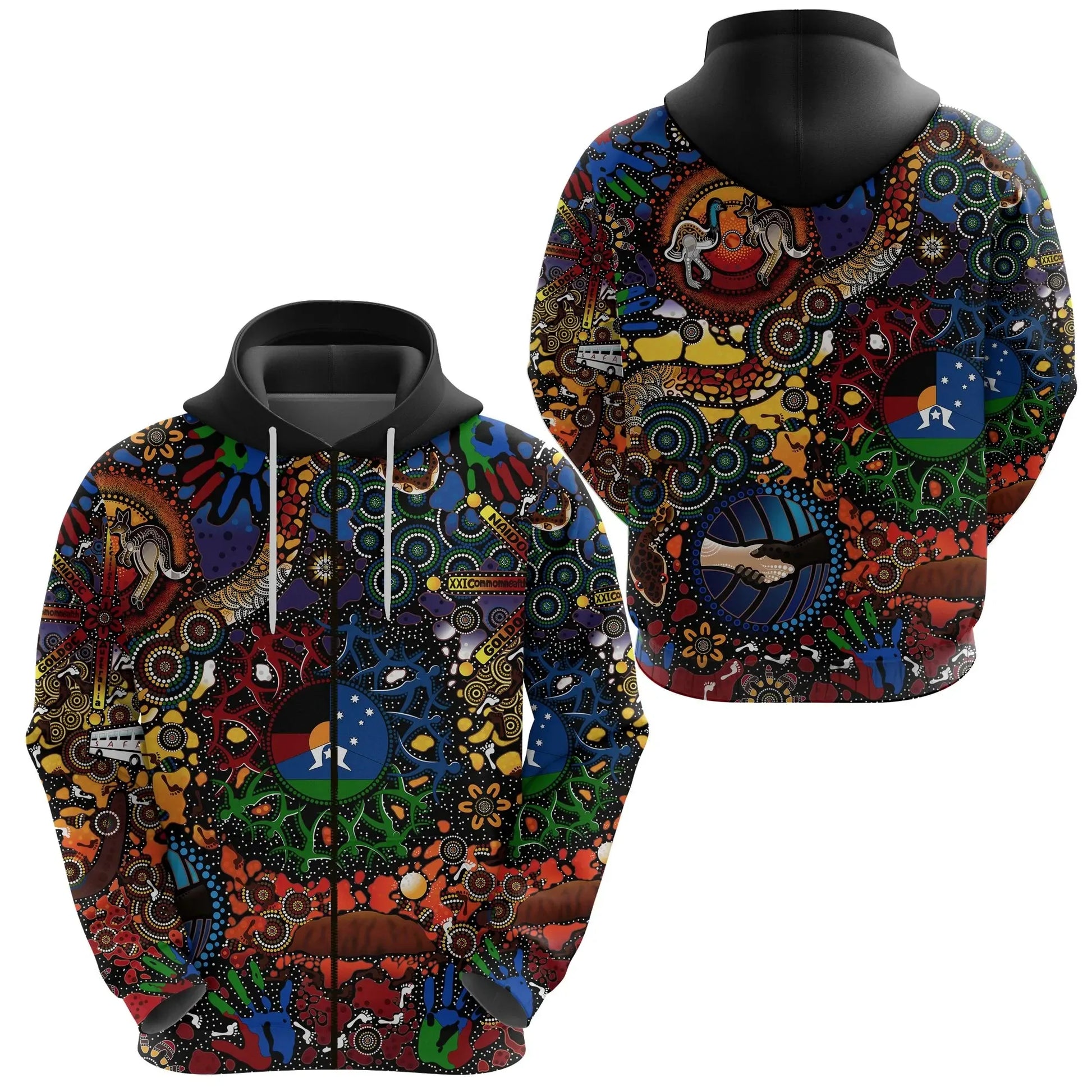 Australia Naidoc Week 2021 Zip Hoodie Indigenous Be Proud