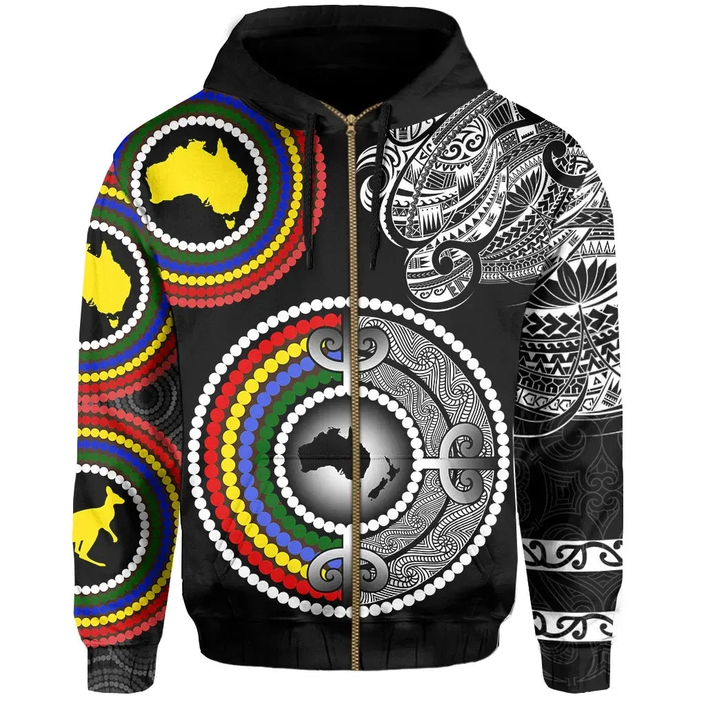 Aotearoa Aboriginal Special Zipper Hoodie