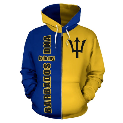 Barbados Is In My Dna Zip Up Hoodie 02