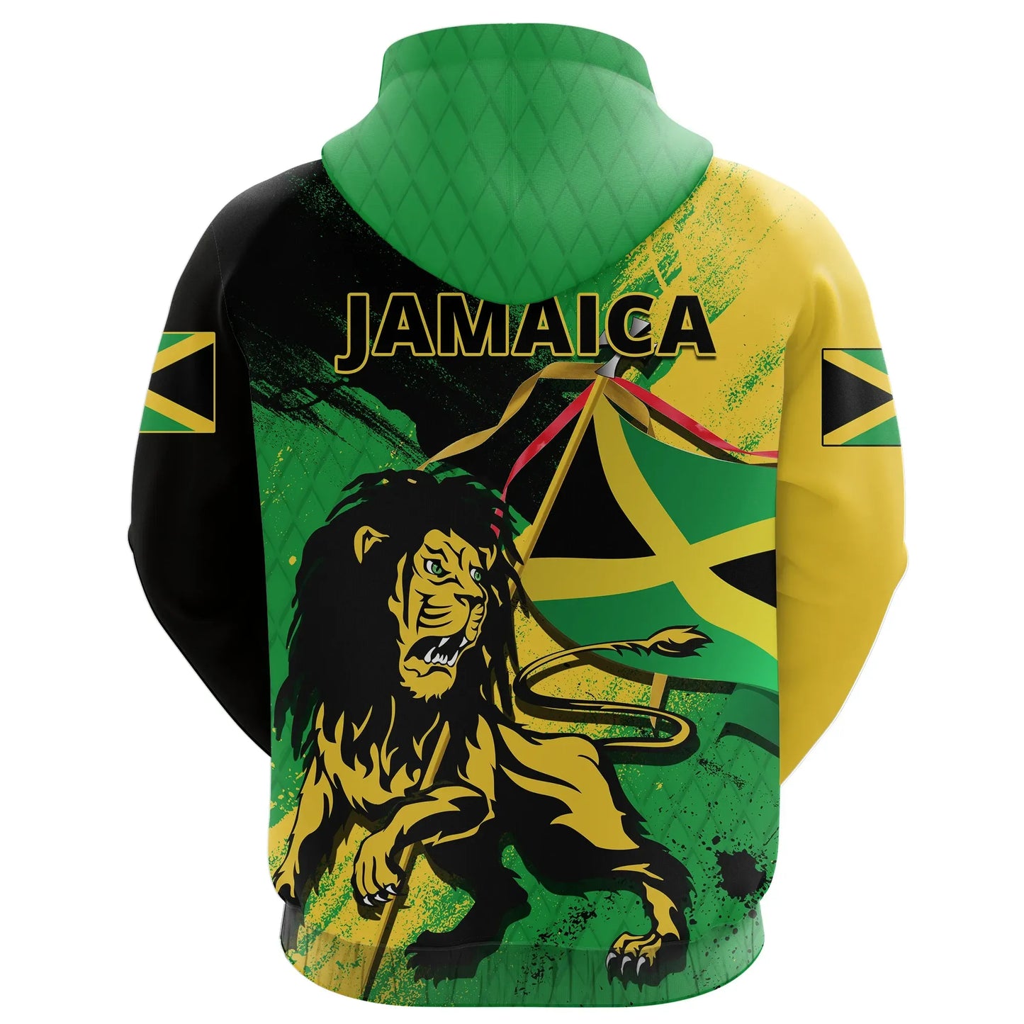 Jamaica Lion Of Judah Zip Hoodie Reggae