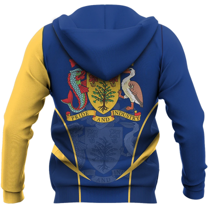 Barbados Active Special Zipper Hoodie