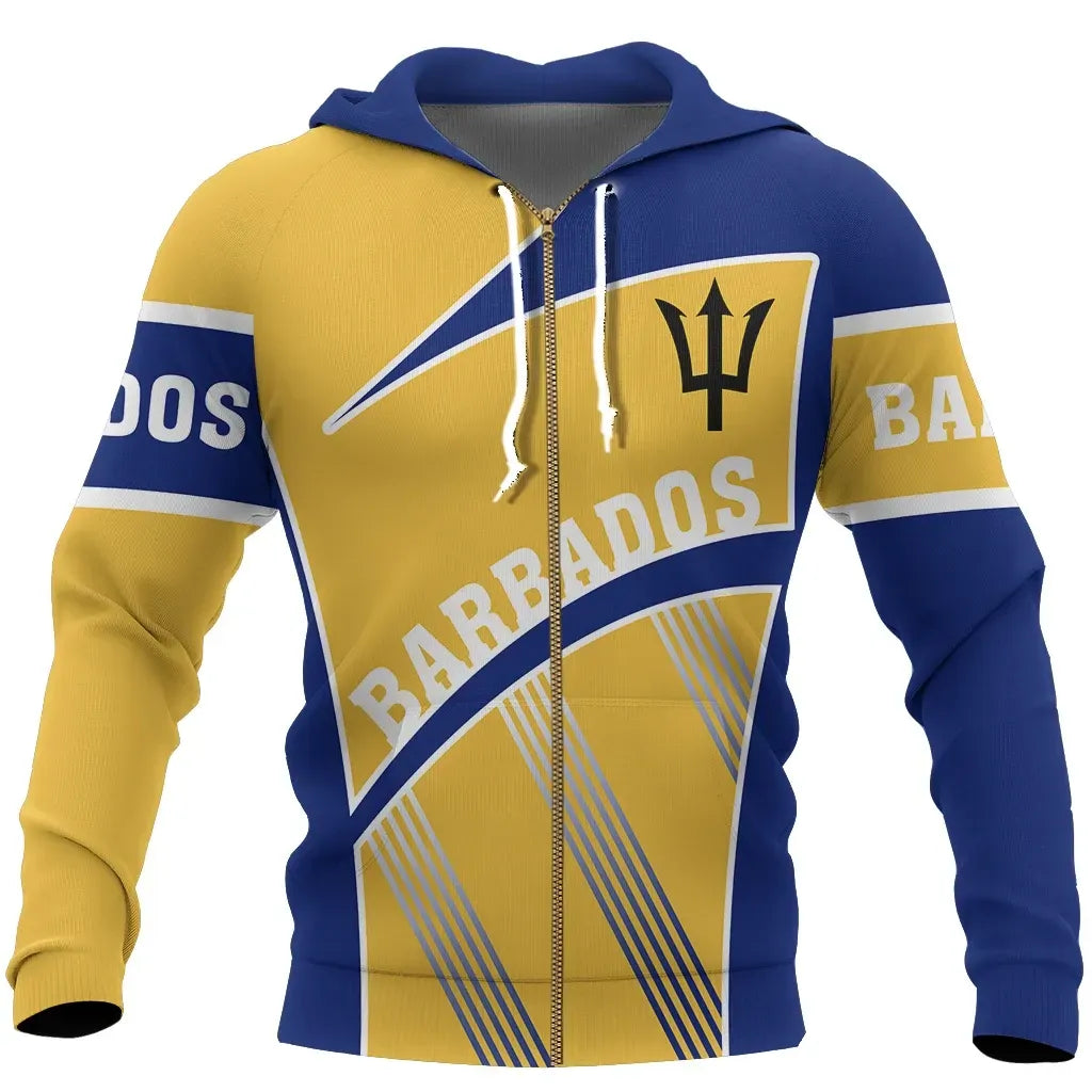 Barbados Sport Line Zip Up Hoodie