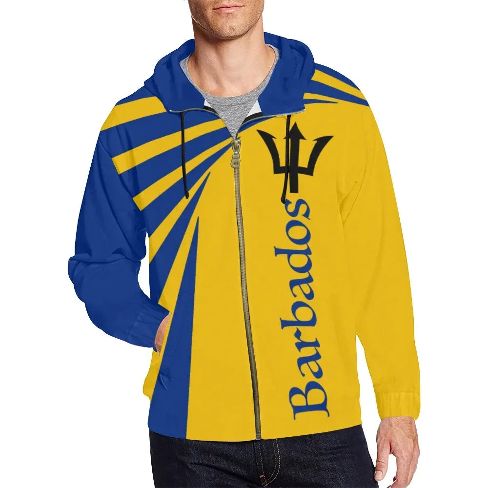 Barbados Zip Up Hoodie Tornado Version