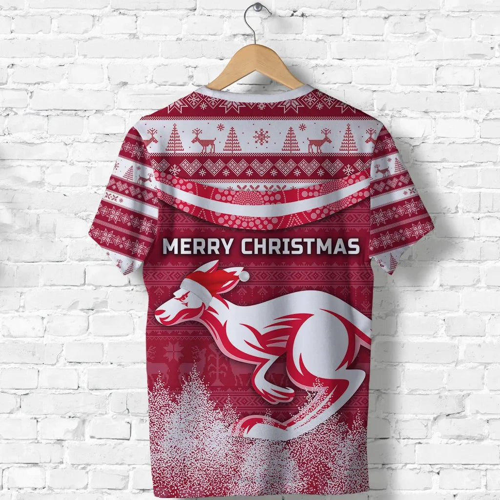 Australia Christmas Kangaroo T Shirt Simple Vibes Version