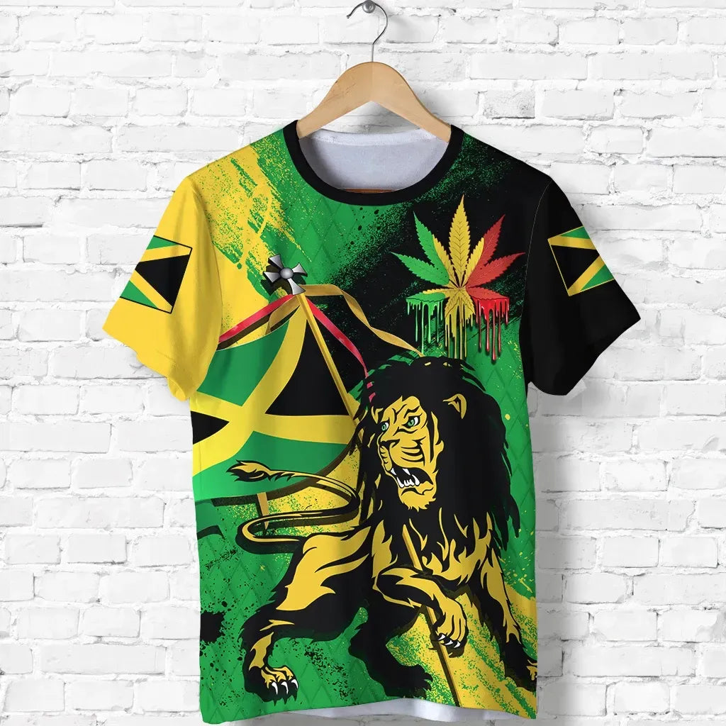 Jamaica Lion Of Judah T Shirt Reggae