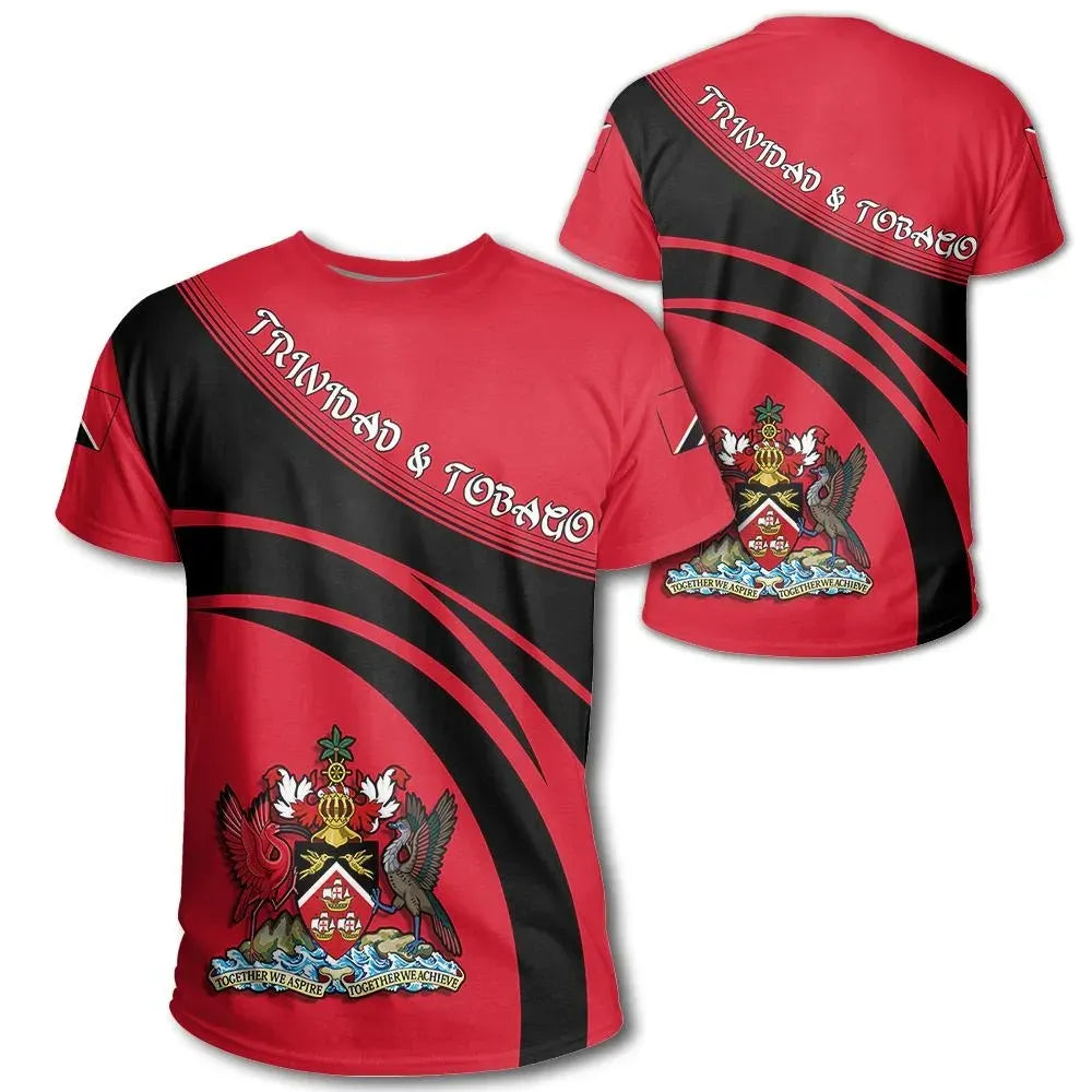 Trinidad and Tobago Coat Of Arms T Shirt Cricket Style