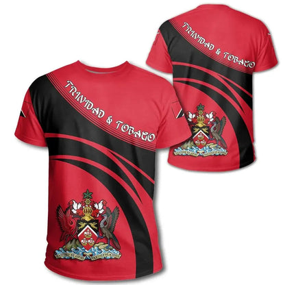 Trinidad and Tobago Coat Of Arms T Shirt Cricket Style