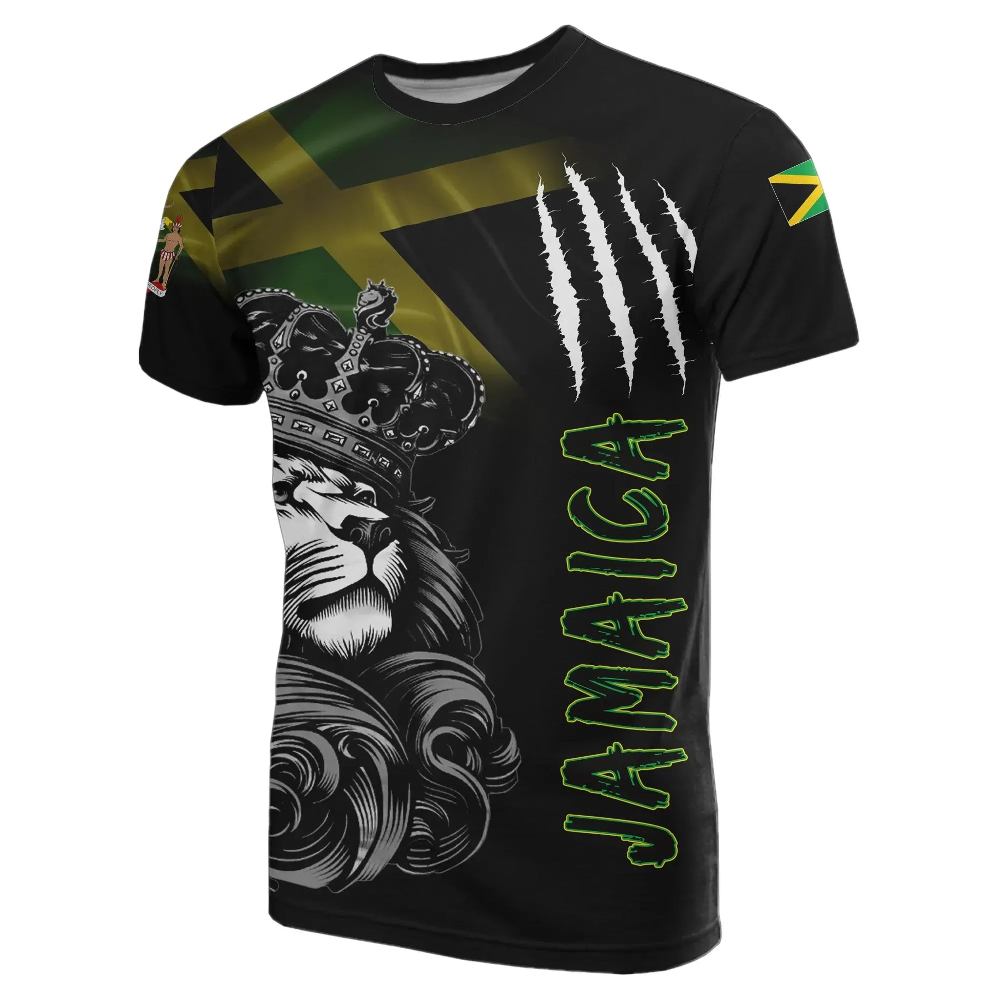 Jamaica T Shirt Lion Crown T