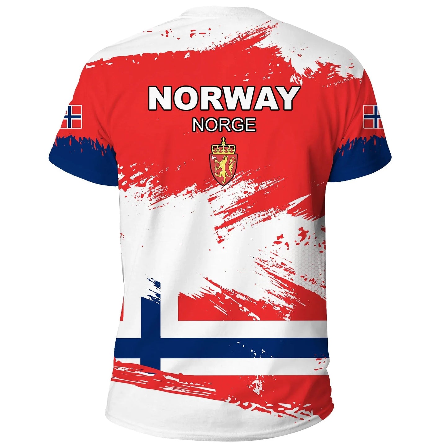 Norway T Shirt Norway Flag Brush