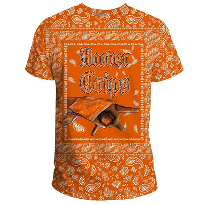Hoover Crips T-Shirt Orange Bandana Unisex Shirt