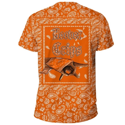 Hoover Crips T-Shirt Orange Bandana Unisex Shirt