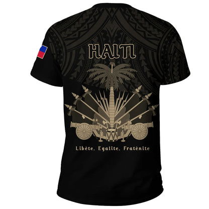 Haiti T Shirt Polynesian Neg Maron