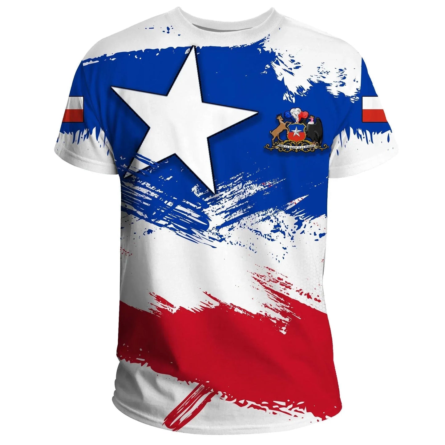 Chile T Shirts Chile Flag Brush