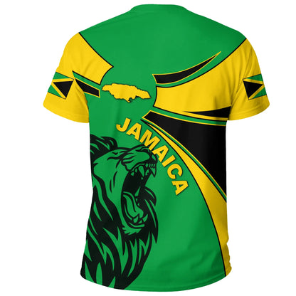 Jamaica T Shirt, Jamaica Round Coat Of Arms Lion