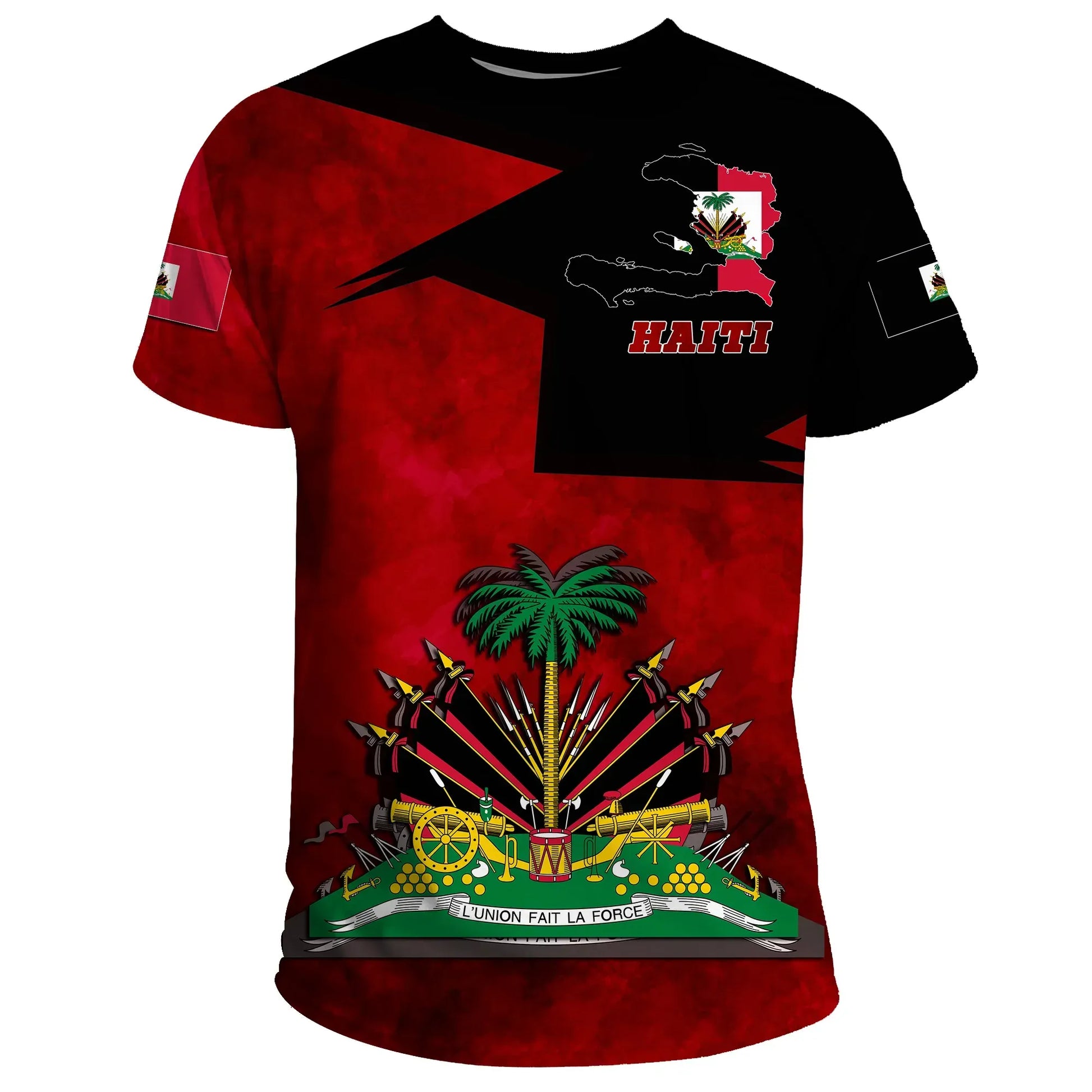 Haiti 1964 T Shirt Haiti Coat of Arms Printed Shirt