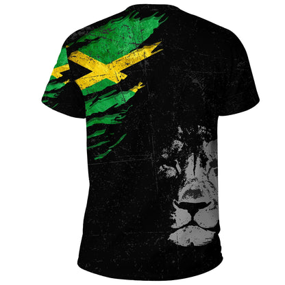 Jamaica Lion T Shirt Special Grunge Style