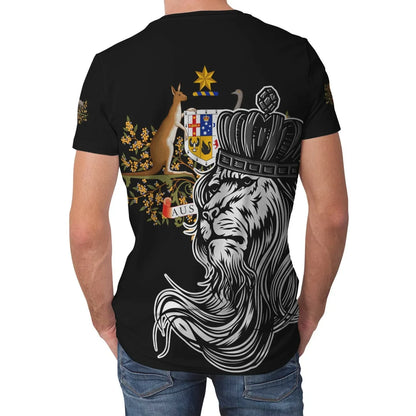 Australia T Shirt Lion With Crown Women'S/Men'S