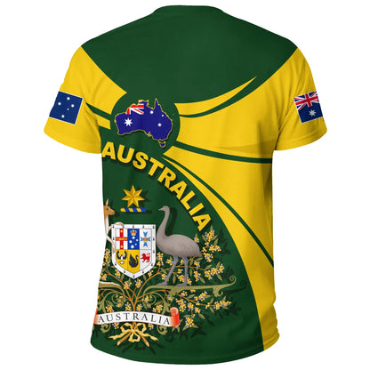 Australia T Shirt, Australia Round Coat Of Arms