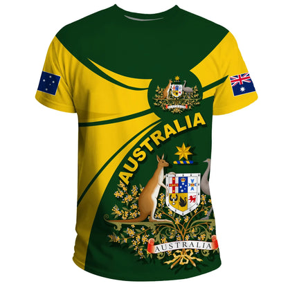Australia T Shirt, Australia Round Coat Of Arms